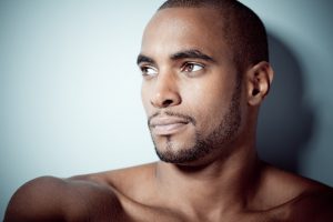 Beautiful black man portrait